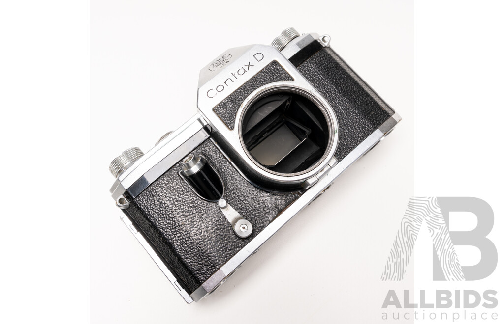 Zeiss Ikon Contax D 35mm SLR Camera with Carl Zeiss Jena Biotar 58mm F/2 Lens and Leather Case