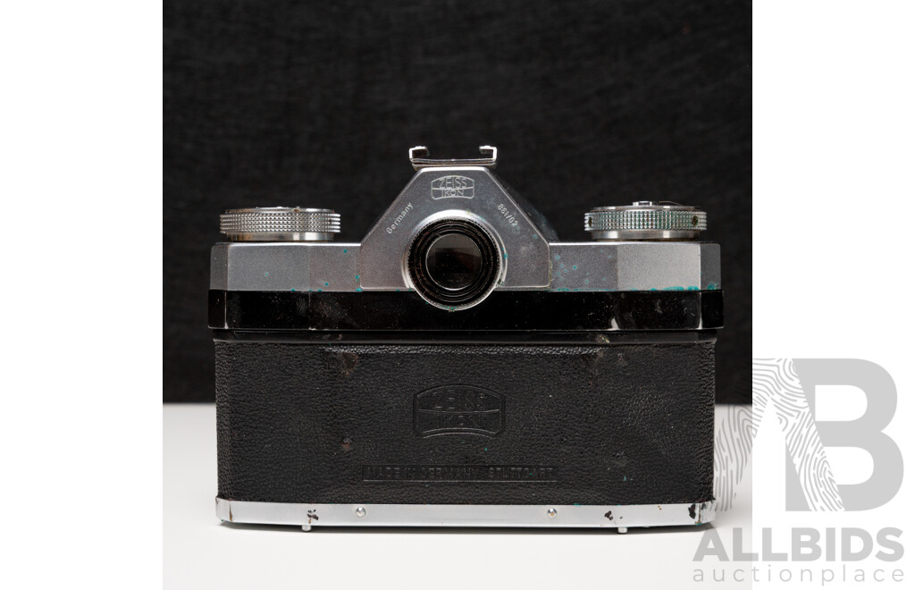 Zeiss Ikon Contaflex 35mm SLR Camera with Tessar 45mm F/2.8 Lens, Case and Accessories