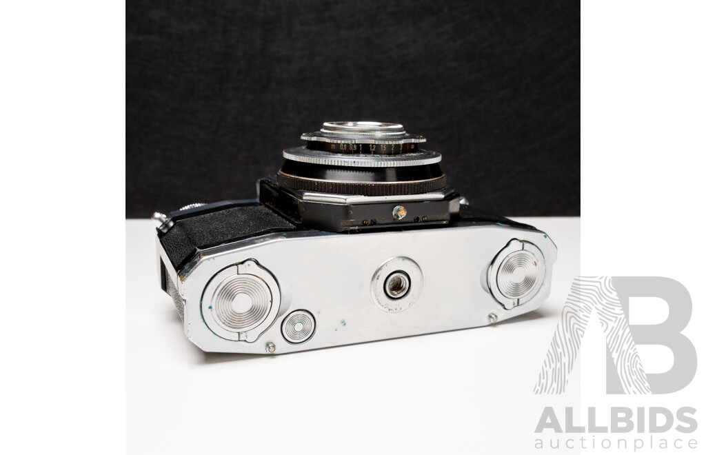 Zeiss Ikon Contaflex 35mm SLR Camera with Tessar 45mm F/2.8 Lens, Case and Accessories