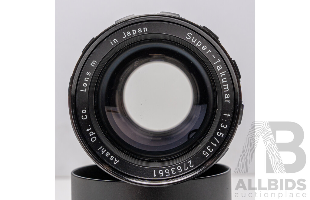 Super Takumar 135mm F/3.5 and Takumar 35mm F/3.5 M42 Screw Mount Lens Pair