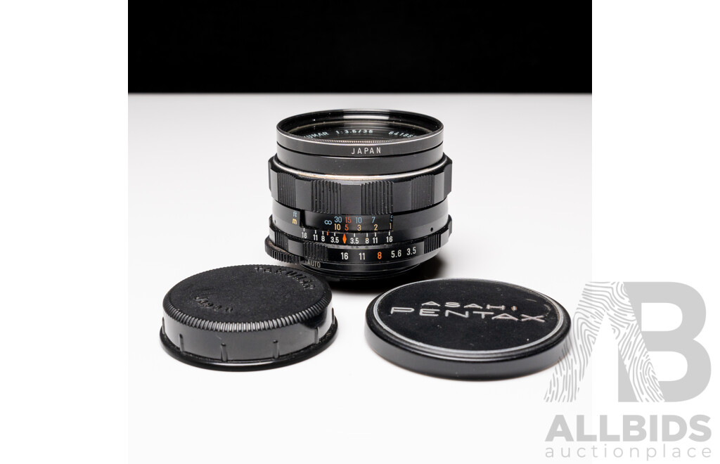 Super Takumar 135mm F/3.5 and Takumar 35mm F/3.5 M42 Screw Mount Lens Pair