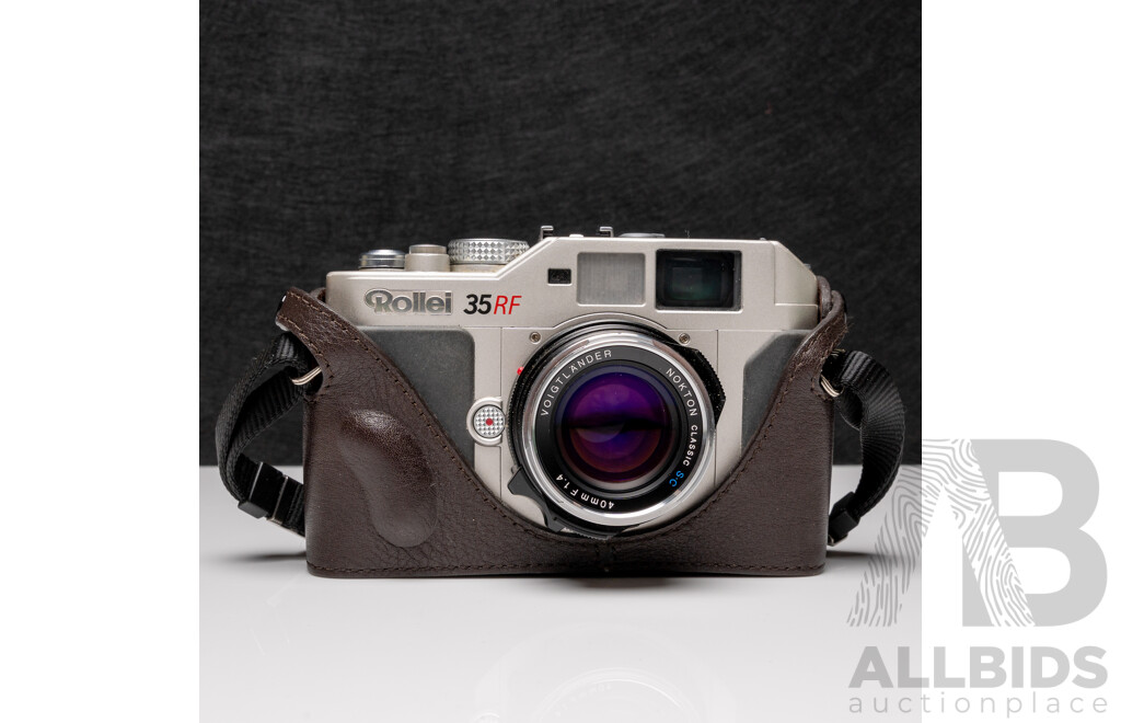 Rollei 35RF 35mm Rangefinder Camera with Voigtländer Nokton Classic S.C. 40mm F/1.4 Lens