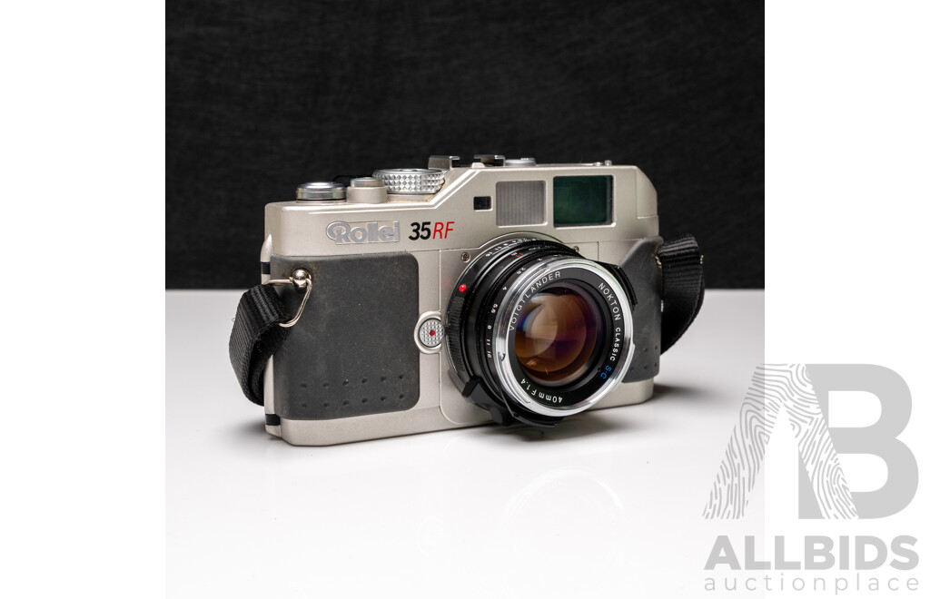 Rollei 35RF 35mm Rangefinder Camera with Voigtländer Nokton Classic S.C. 40mm F/1.4 Lens
