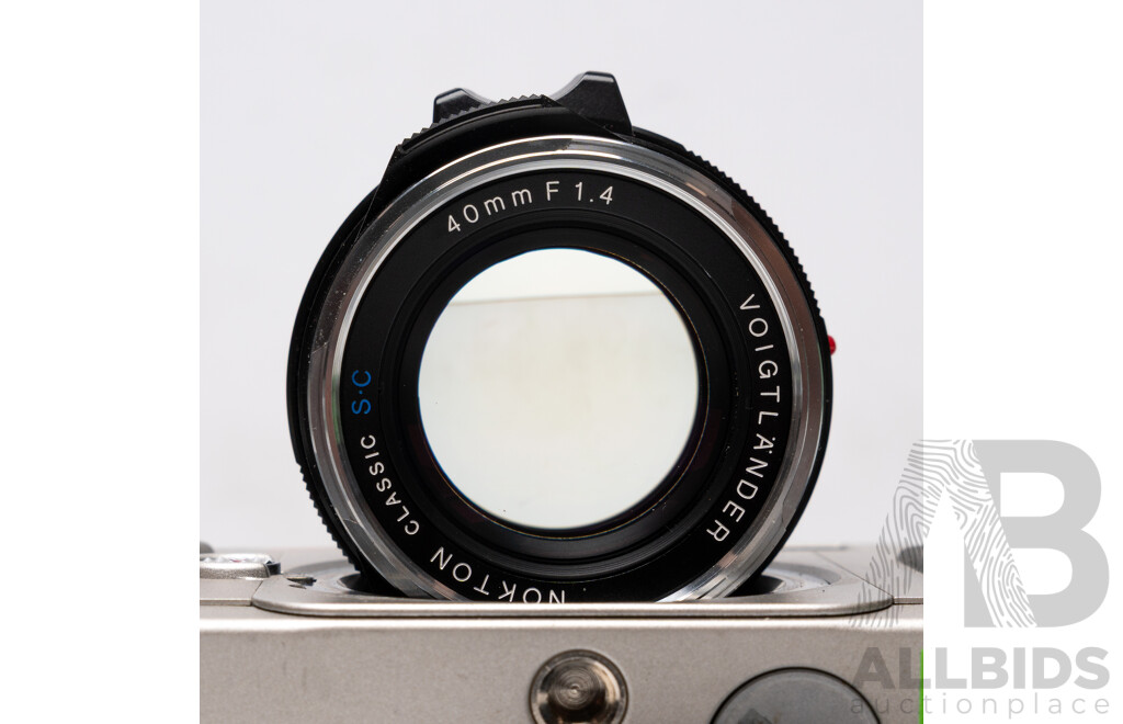 Rollei 35RF 35mm Rangefinder Camera with Voigtländer Nokton Classic S.C. 40mm F/1.4 Lens