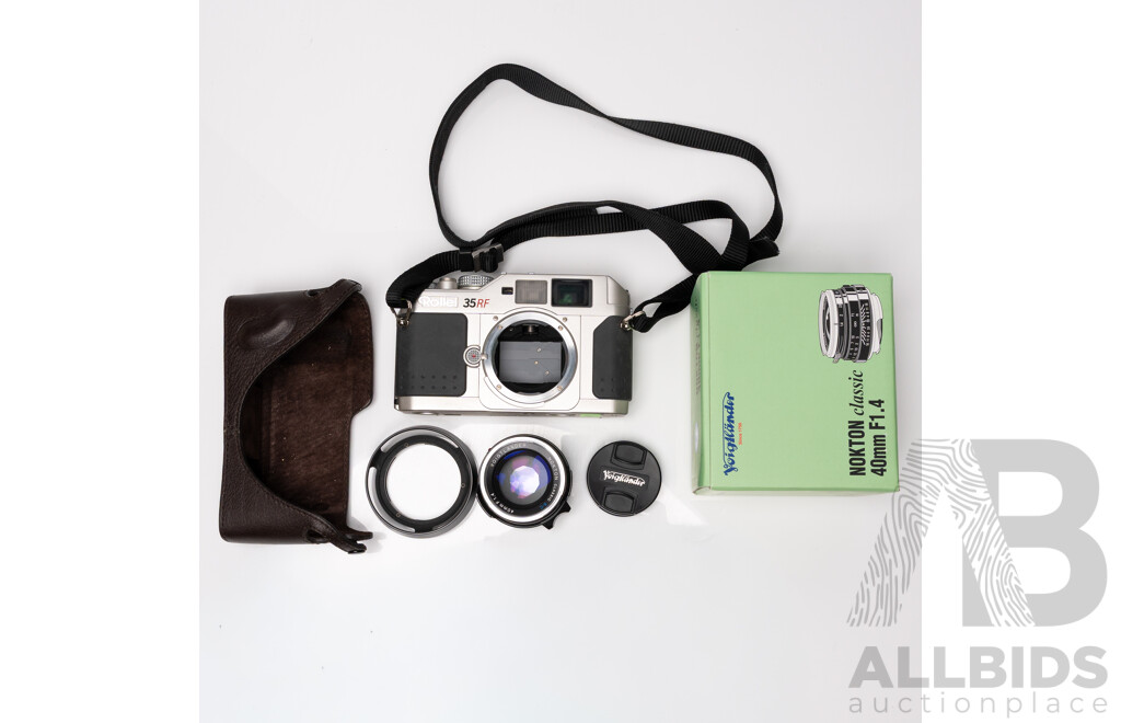 Rollei 35RF 35mm Rangefinder Camera with Voigtländer Nokton Classic S.C. 40mm F/1.4 Lens