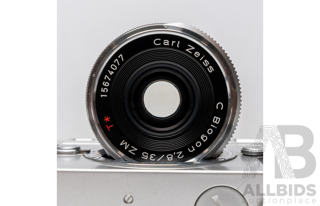 Zeiss Ikon ZM 35mm Rangefinder Camera with ZEISS C Biogon T 35mm F/2.8 ZM Lens