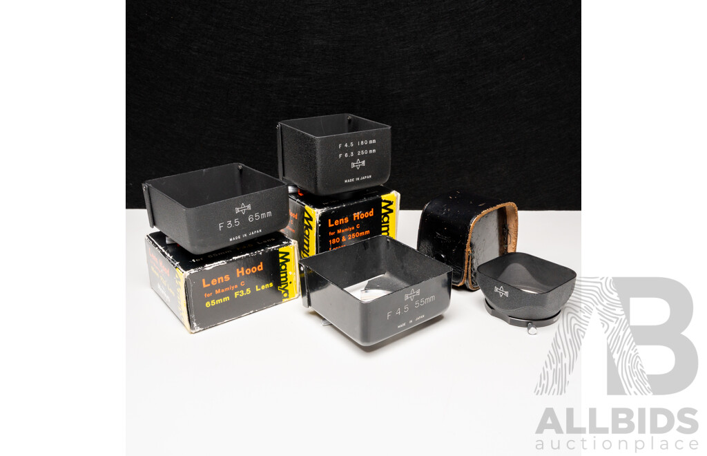 Mamiya C220 Professional TLR Camera Kit with Five Lenses, Hoods, Film and Hard Case