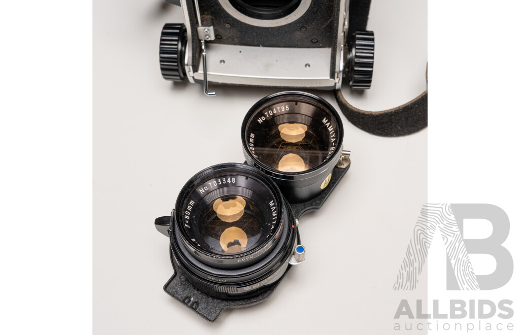 Mamiya C220 Professional TLR Camera Kit with Five Lenses, Hoods, Film and Hard Case