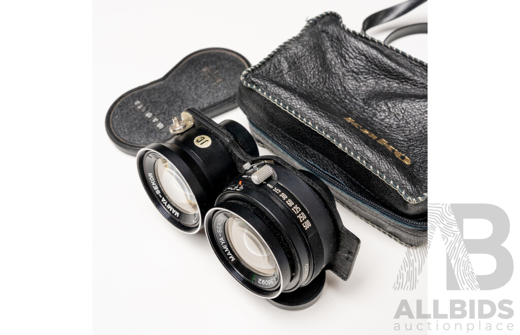 Mamiya C220 Professional TLR Camera Kit with Five Lenses, Hoods, Film and Hard Case