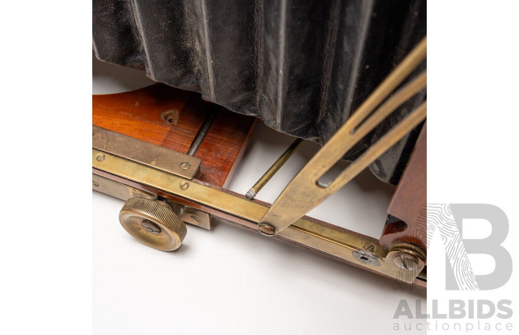 Thornton-Pickard Half Plate Field Camera with Beck Symmetrical Brass Lens