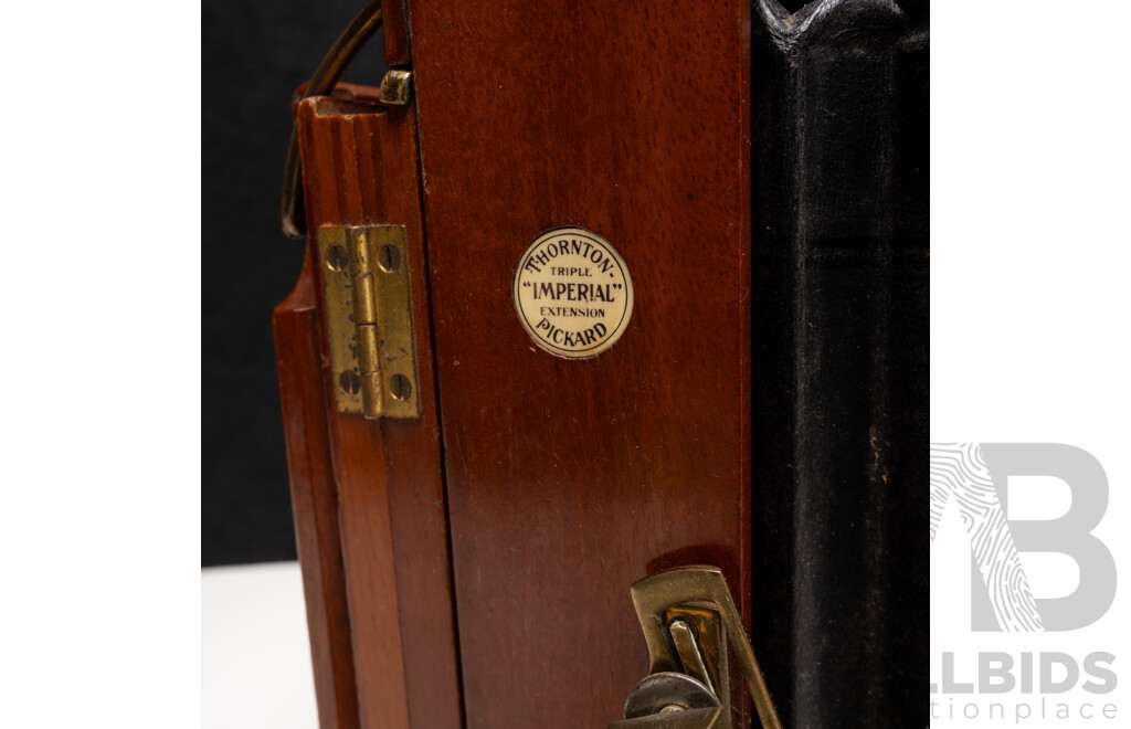 Thornton-Pickard Half Plate Field Camera with Beck Symmetrical Brass Lens