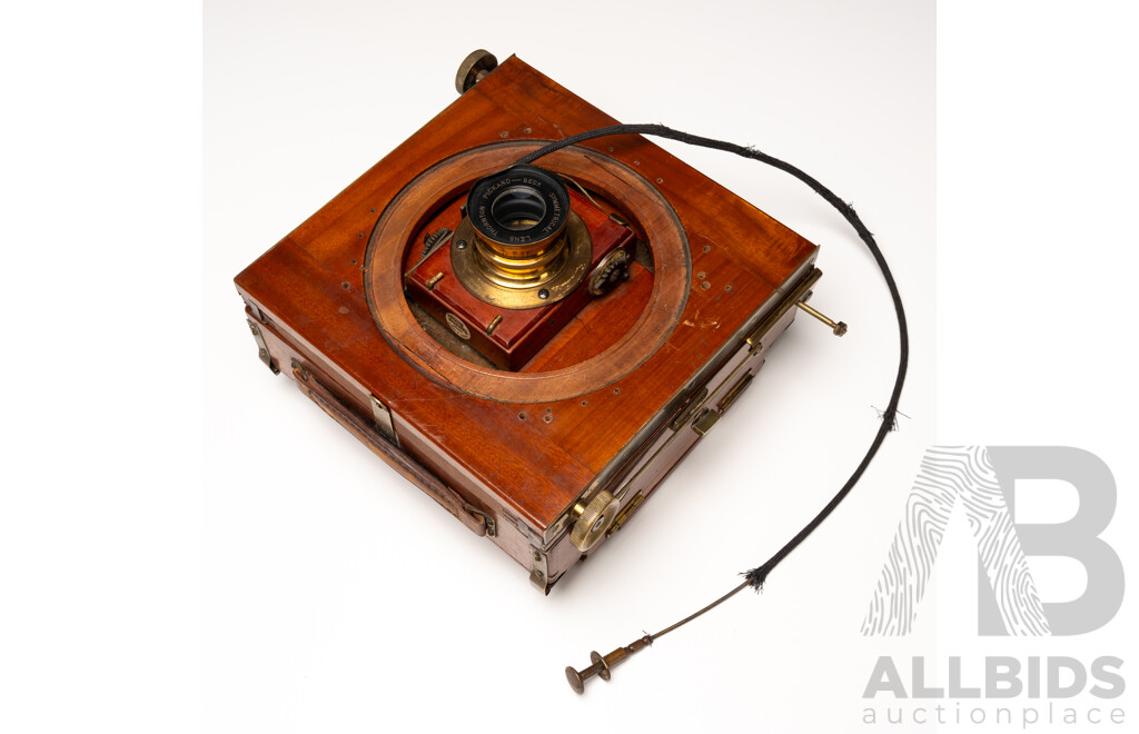 Thornton-Pickard Half Plate Field Camera with Beck Symmetrical Brass Lens