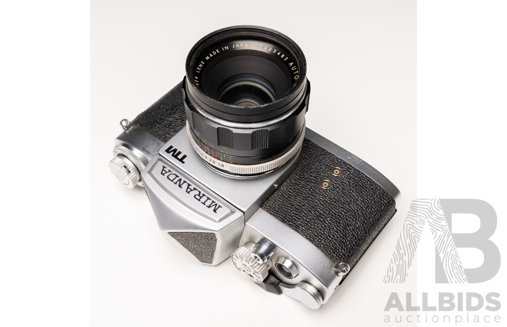 Miranda TM 35mm SLR Camera with Miranda 50mm F/1.8 Lens and Leather Case