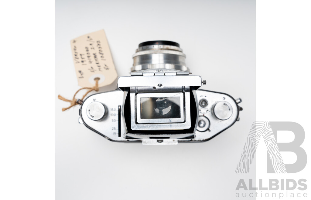 Exa Ihagee Dresden 35mm SLR Camera with Meritar 50mm F/2.9 Lens