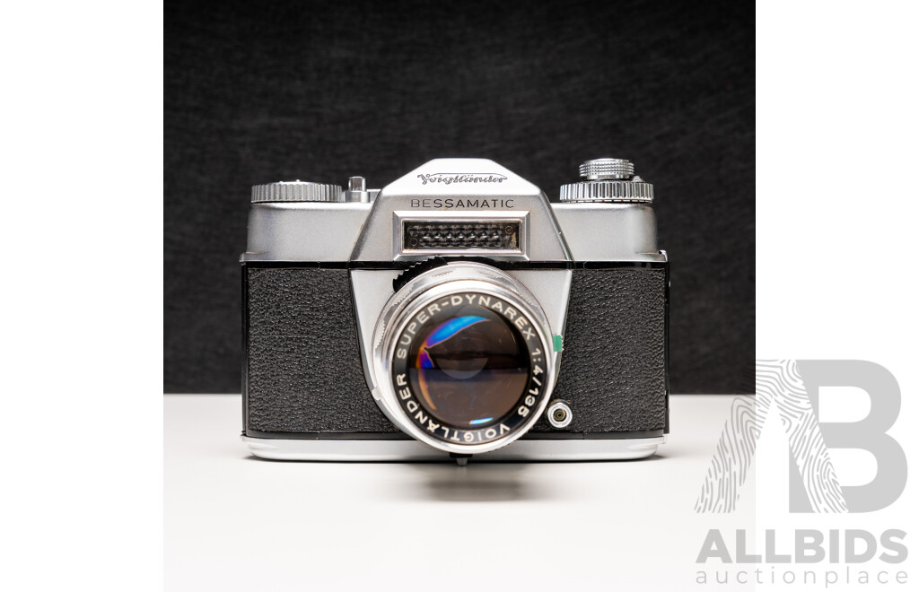 Voigtländer Bessamatic 35mm SLR Camera with Super-Dynarex 135mm F/4 Lens