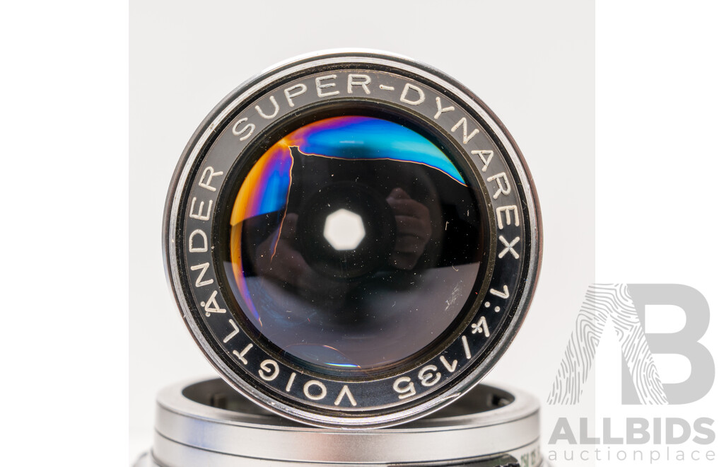Voigtländer Bessamatic 35mm SLR Camera with Super-Dynarex 135mm F/4 Lens