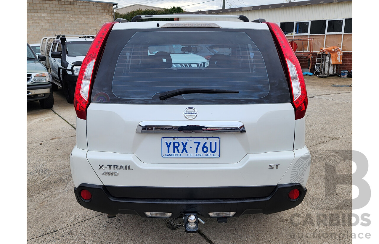 7/2011 Nissan X-Trail ST (4x4) T31 MY11 4d Wagon White 2.5L