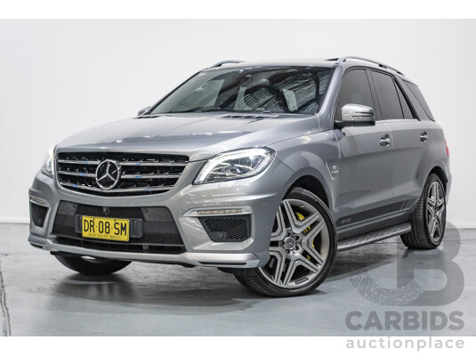09/2014 Mercedes-Benz ML63 AMG (4x4) 166 MY14 4D Wagon Palladium Silver Twin Turbo 5.5L