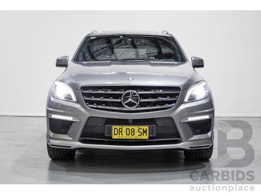 1662125 · 09/2014 Mercedes-Benz ML63 AMG (4x4) 166 MY14 4D Wagon Palladium Silver Twin Turbo 5.5L