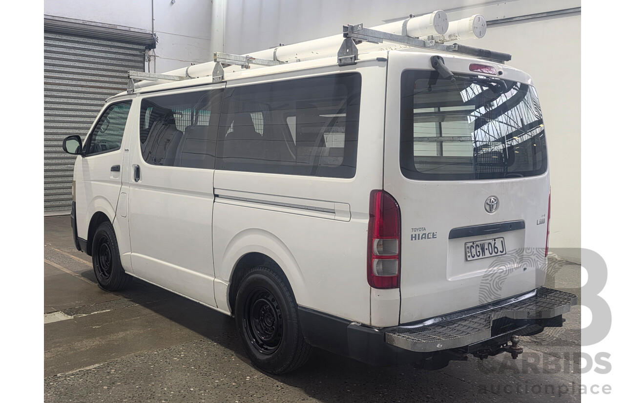 6/2008 Toyota Hiace LWB KDH201R MY07 Upgrade 4d Van White Turbo Diesel 3.0L