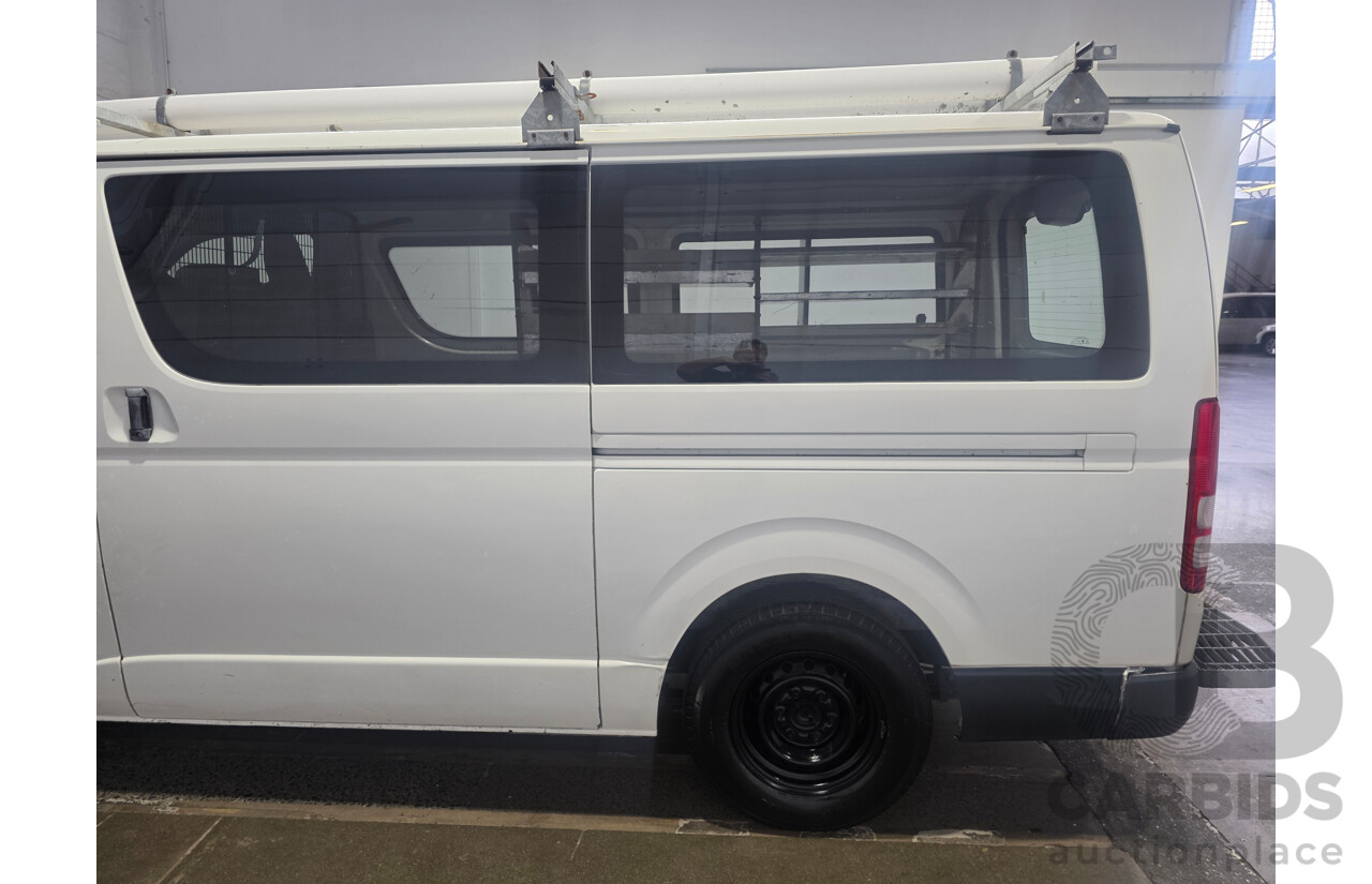 6/2008 Toyota Hiace LWB KDH201R MY07 Upgrade 4d Van White Turbo Diesel 3.0L