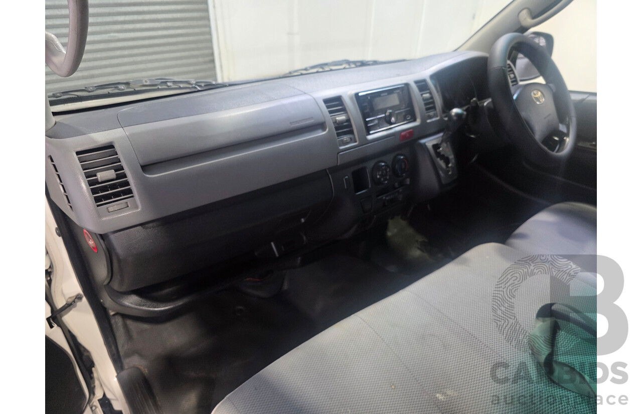 6/2008 Toyota Hiace LWB KDH201R MY07 Upgrade 4d Van White Turbo Diesel 3.0L