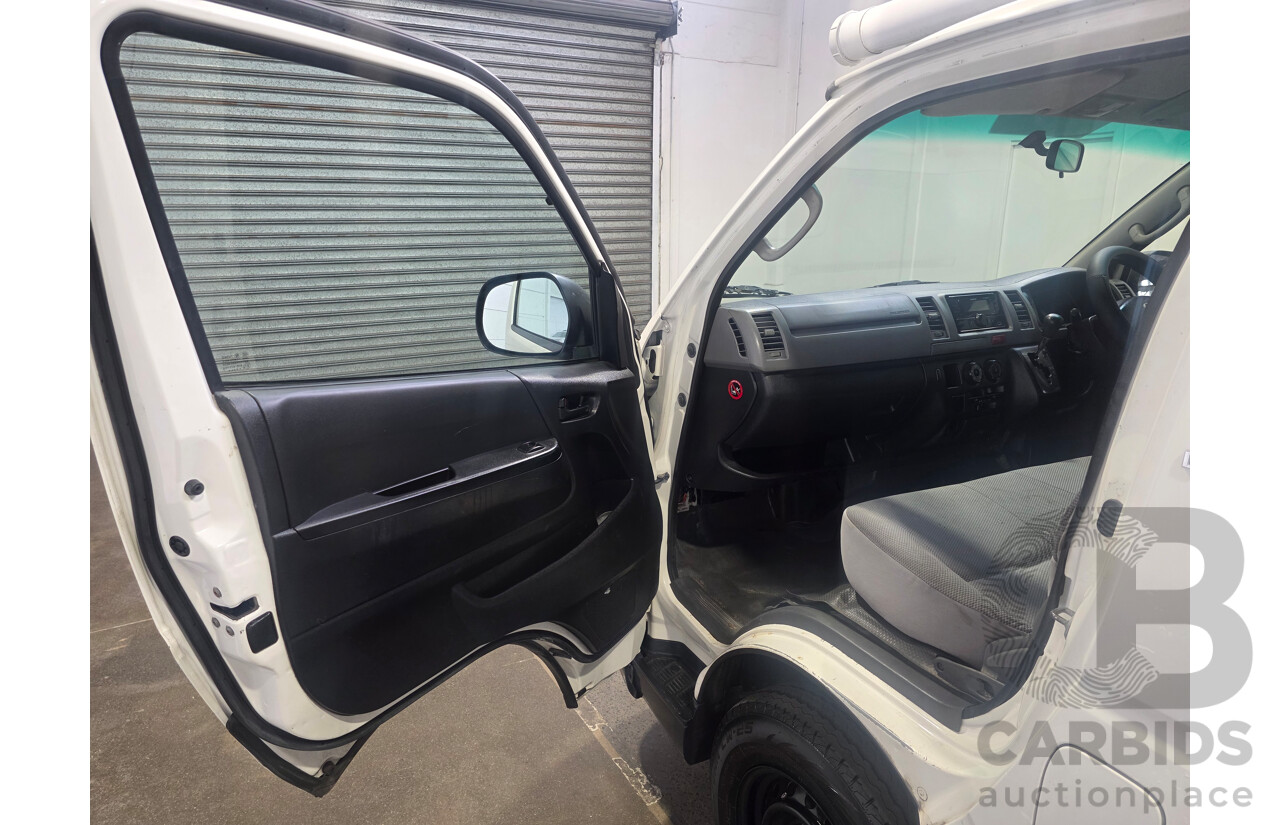 6/2008 Toyota Hiace LWB KDH201R MY07 Upgrade 4d Van White Turbo Diesel 3.0L