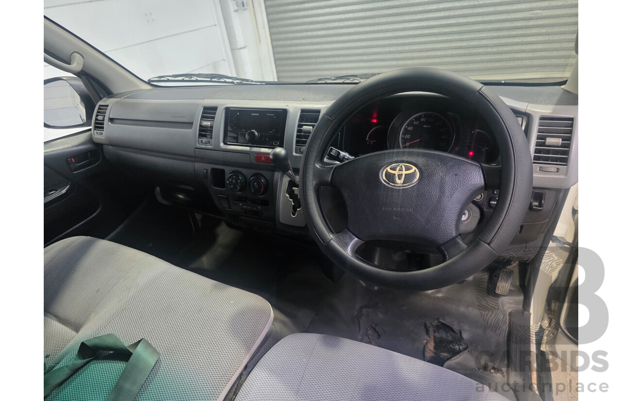 6/2008 Toyota Hiace LWB KDH201R MY07 Upgrade 4d Van White Turbo Diesel 3.0L