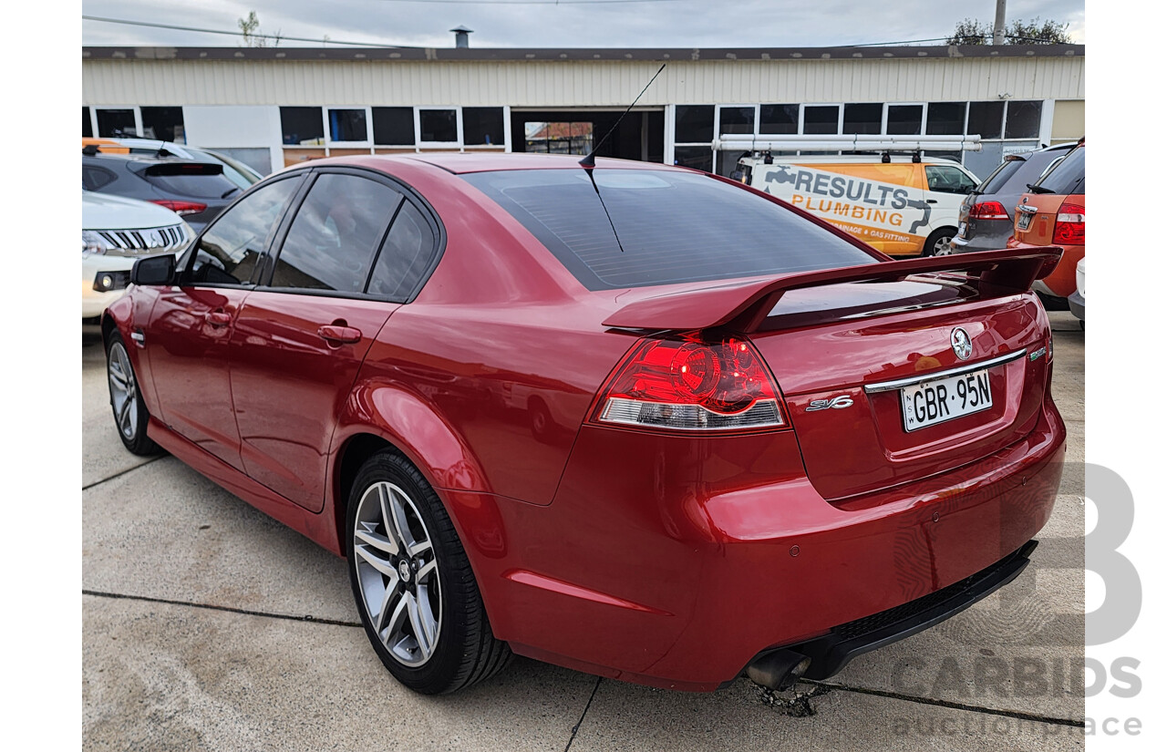 10/2010 Holden Commodore SV6 VE II 4d Sedan Red 3.6L