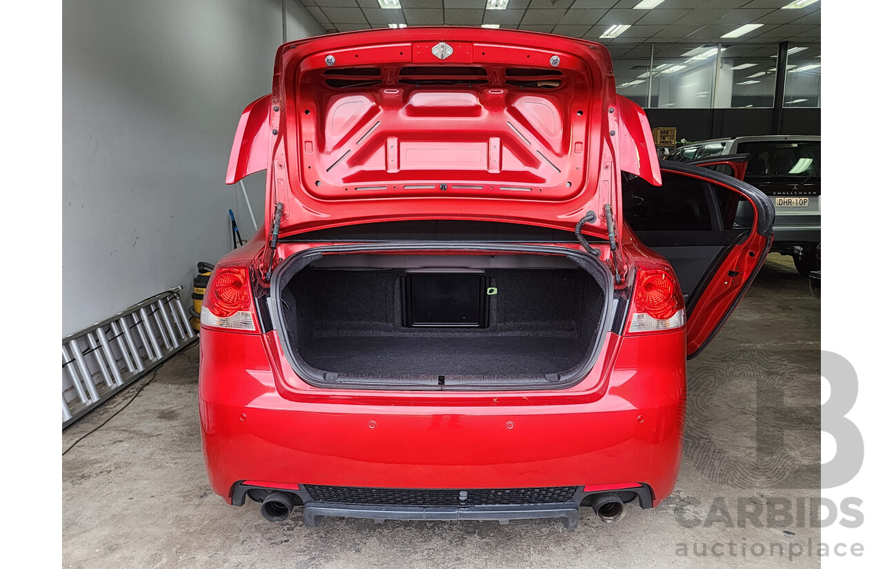 10/2010 Holden Commodore SV6 VE II 4d Sedan Red 3.6L
