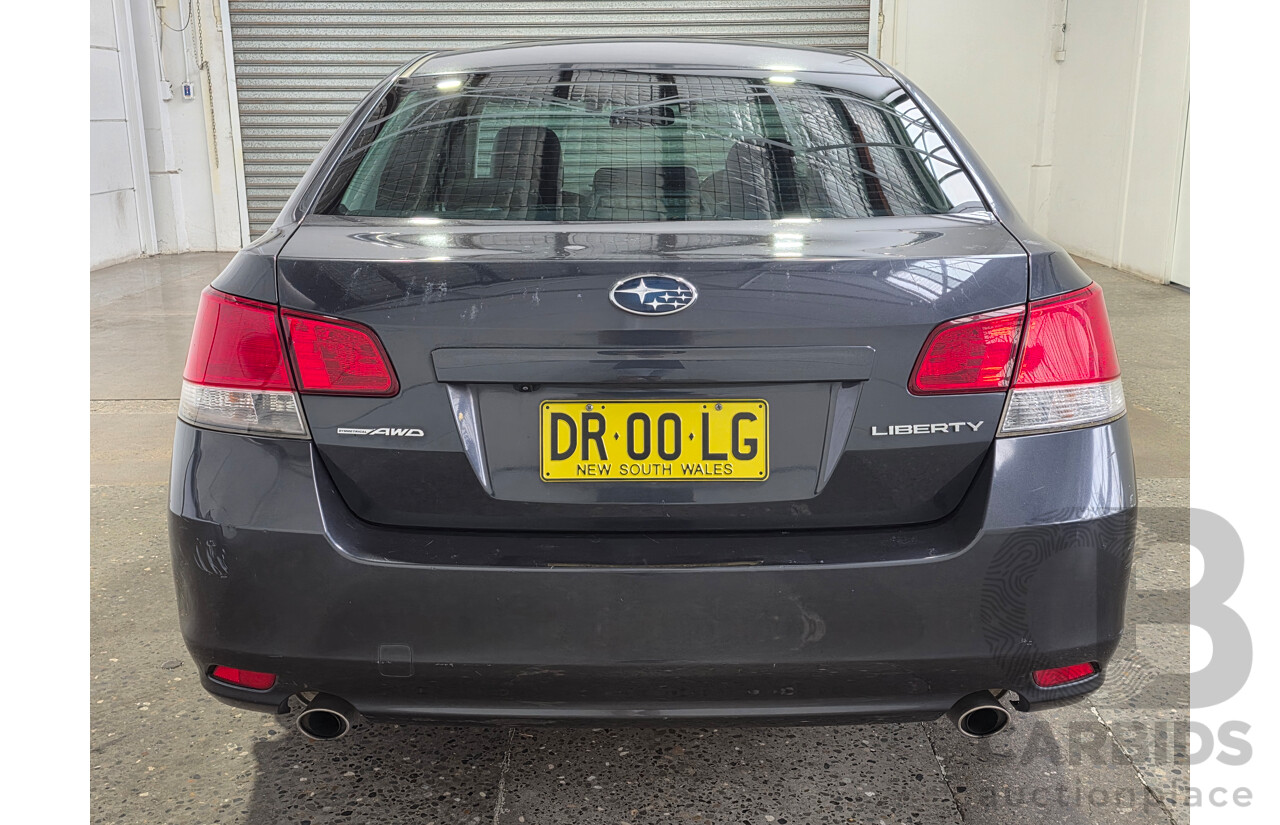 9/2013 Subaru Liberty 2.5i GT Premium (AWD) MY13 4d Sedan Dark Gray Metallic Turbo 2.5L