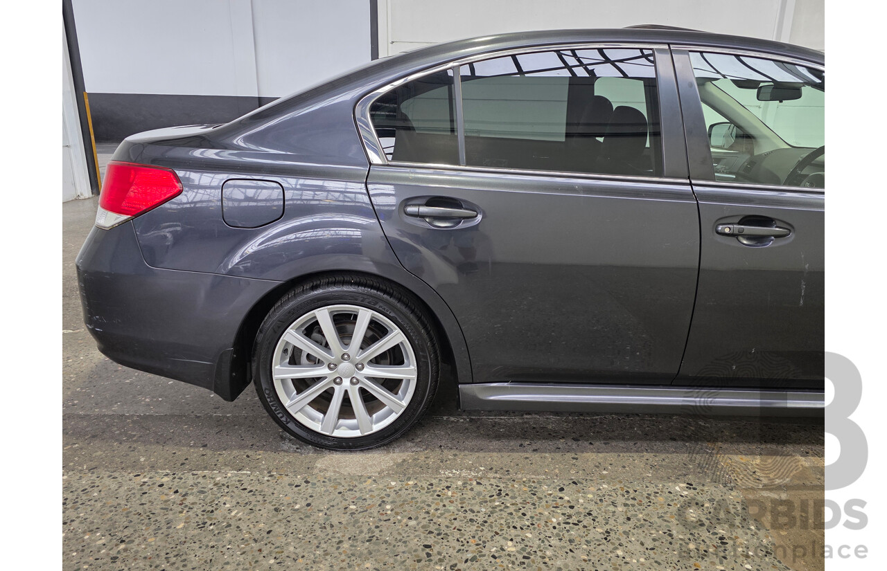 9/2013 Subaru Liberty 2.5i GT Premium (AWD) MY13 4d Sedan Dark Gray Metallic Turbo 2.5L