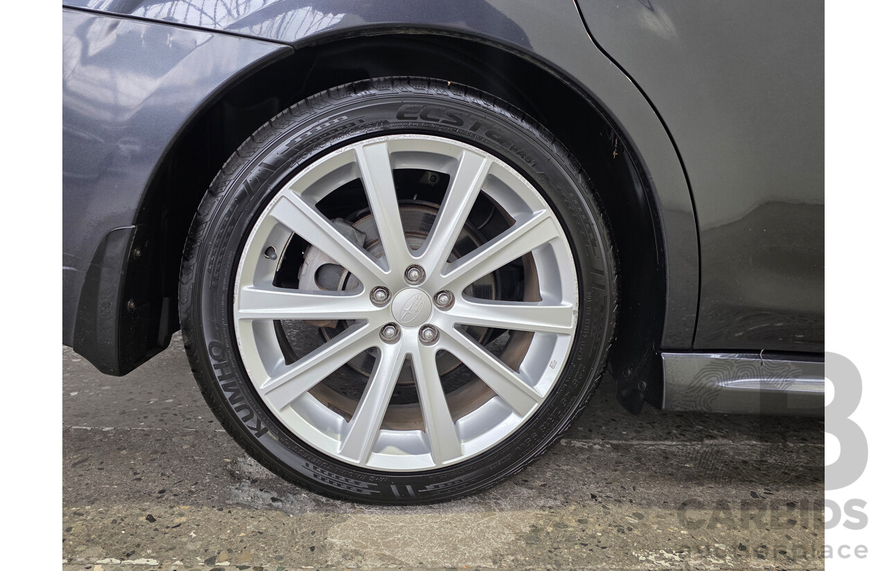 9/2013 Subaru Liberty 2.5i GT Premium (AWD) MY13 4d Sedan Dark Gray Metallic Turbo 2.5L