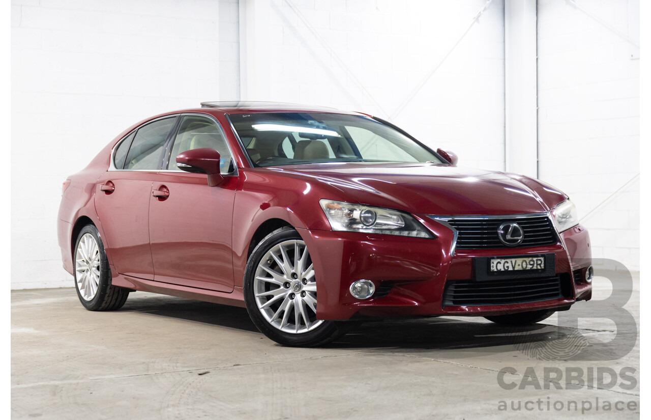 7/2012 Lexus Gs350 Luxury GRL10R 4d Sedan Riviera Red 3.5L