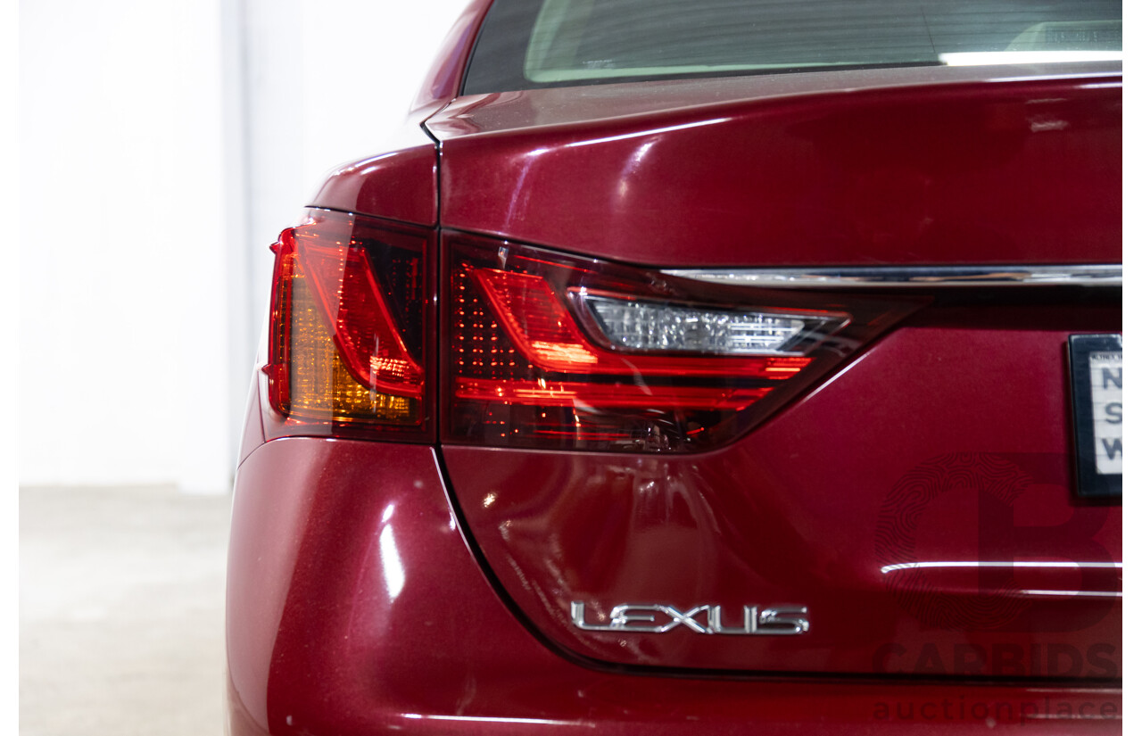 7/2012 Lexus Gs350 Luxury GRL10R 4d Sedan Riviera Red 3.5L