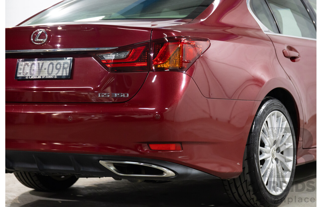 7/2012 Lexus Gs350 Luxury GRL10R 4d Sedan Riviera Red 3.5L