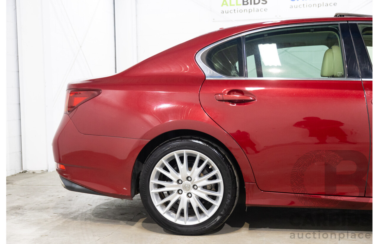 7/2012 Lexus Gs350 Luxury GRL10R 4d Sedan Riviera Red 3.5L
