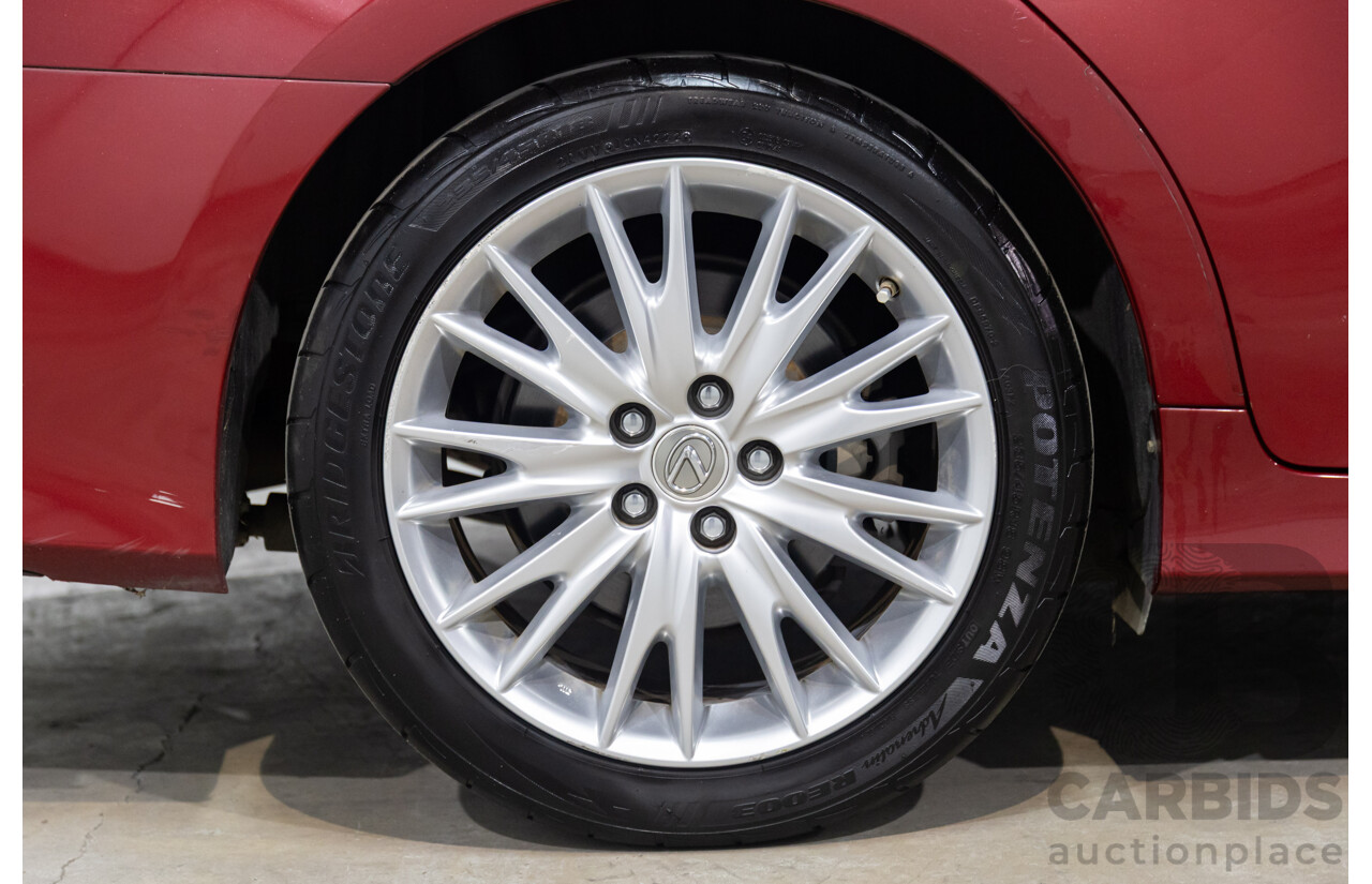 7/2012 Lexus Gs350 Luxury GRL10R 4d Sedan Riviera Red 3.5L