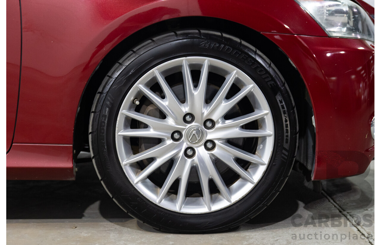 7/2012 Lexus Gs350 Luxury GRL10R 4d Sedan Riviera Red 3.5L