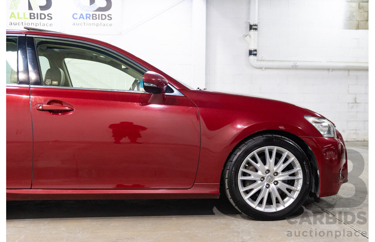 7/2012 Lexus Gs350 Luxury GRL10R 4d Sedan Riviera Red 3.5L