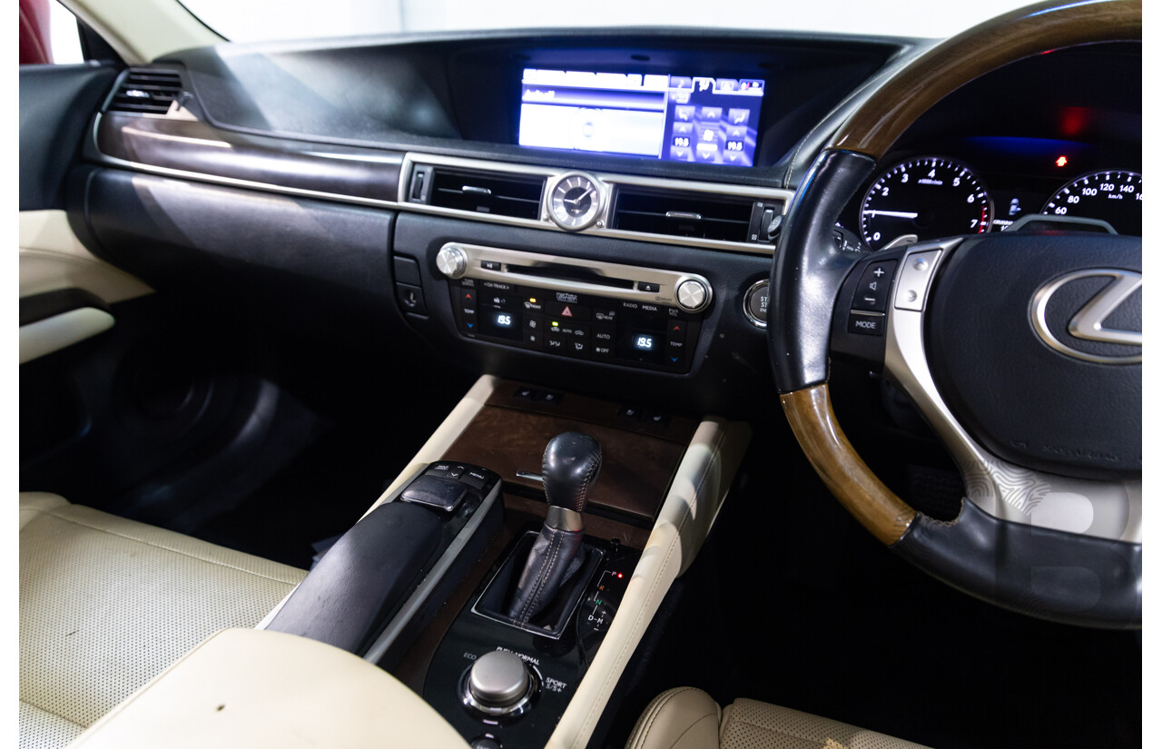 7/2012 Lexus Gs350 Luxury GRL10R 4d Sedan Riviera Red 3.5L