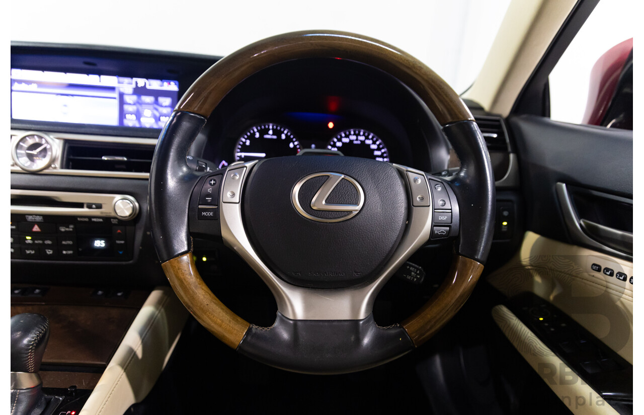 7/2012 Lexus Gs350 Luxury GRL10R 4d Sedan Riviera Red 3.5L