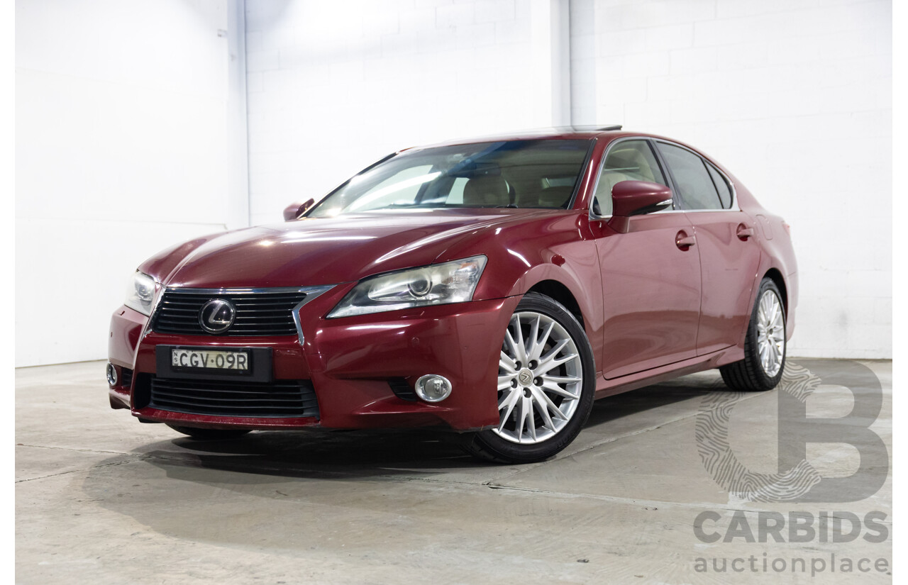 7/2012 Lexus Gs350 Luxury GRL10R 4d Sedan Riviera Red 3.5L