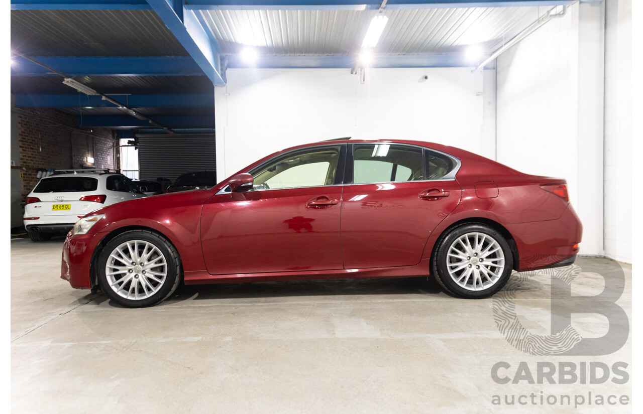 7/2012 Lexus Gs350 Luxury GRL10R 4d Sedan Riviera Red 3.5L