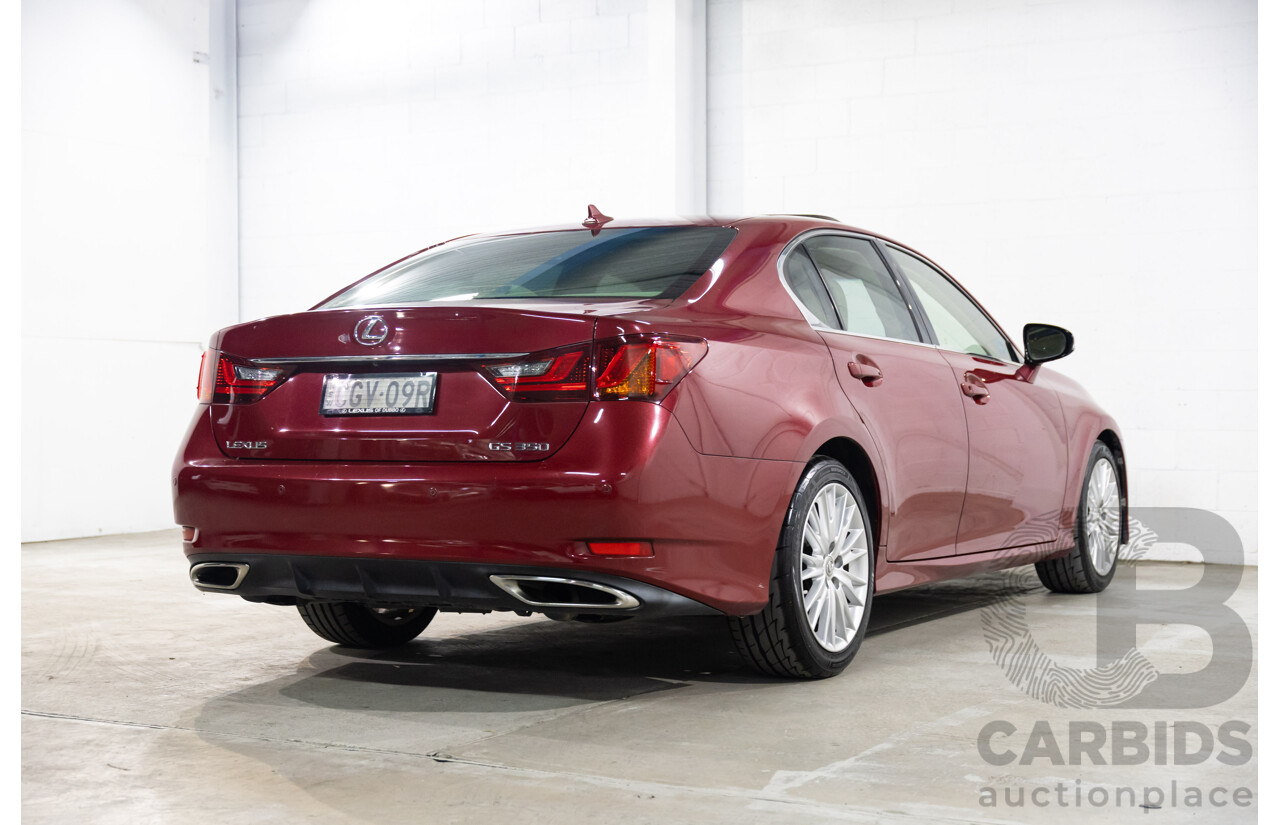 7/2012 Lexus Gs350 Luxury GRL10R 4d Sedan Riviera Red 3.5L
