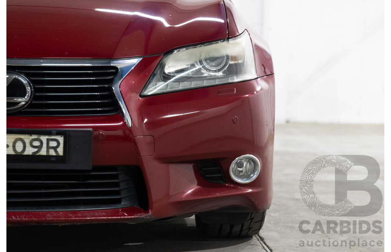 7/2012 Lexus Gs350 Luxury GRL10R 4d Sedan Riviera Red 3.5L