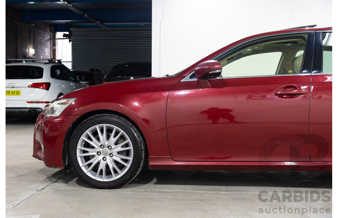 7/2012 Lexus Gs350 Luxury GRL10R 4d Sedan Riviera Red 3.5L