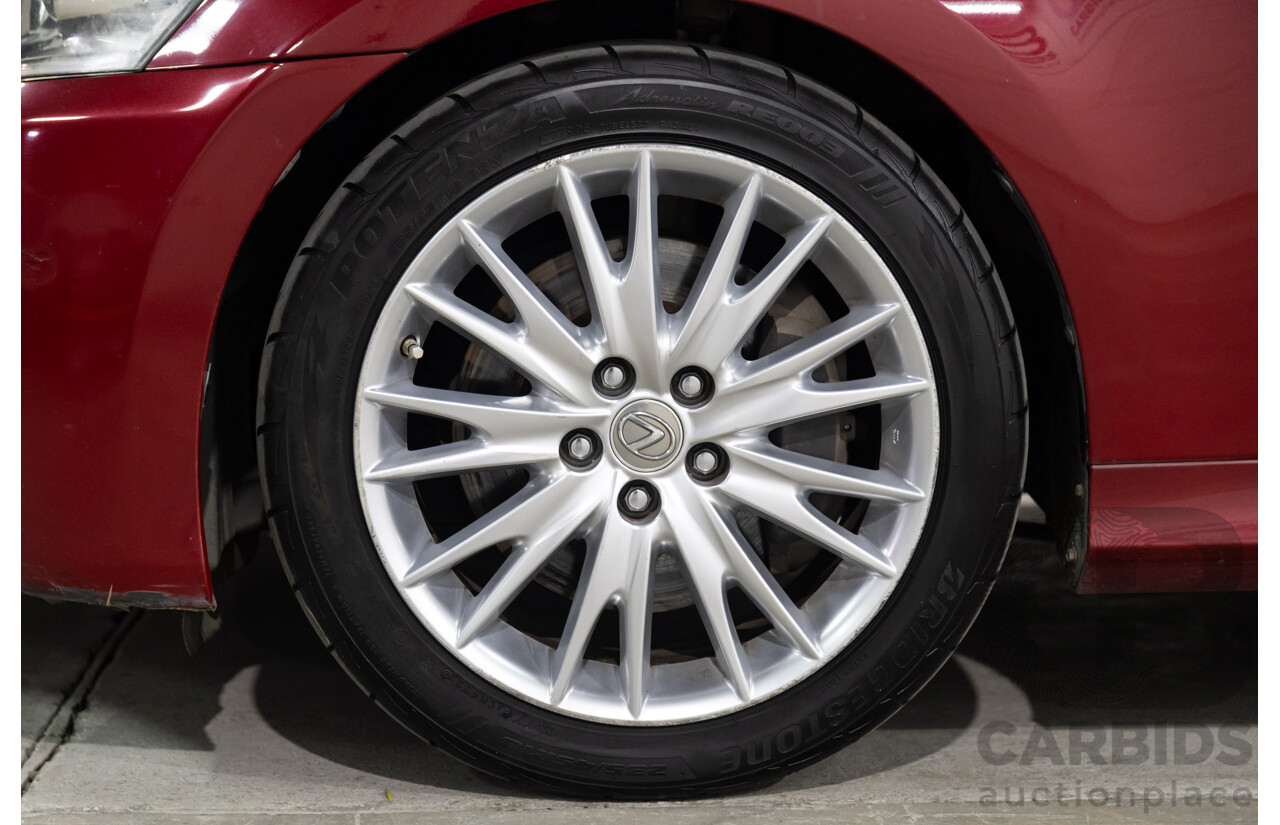 7/2012 Lexus Gs350 Luxury GRL10R 4d Sedan Riviera Red 3.5L