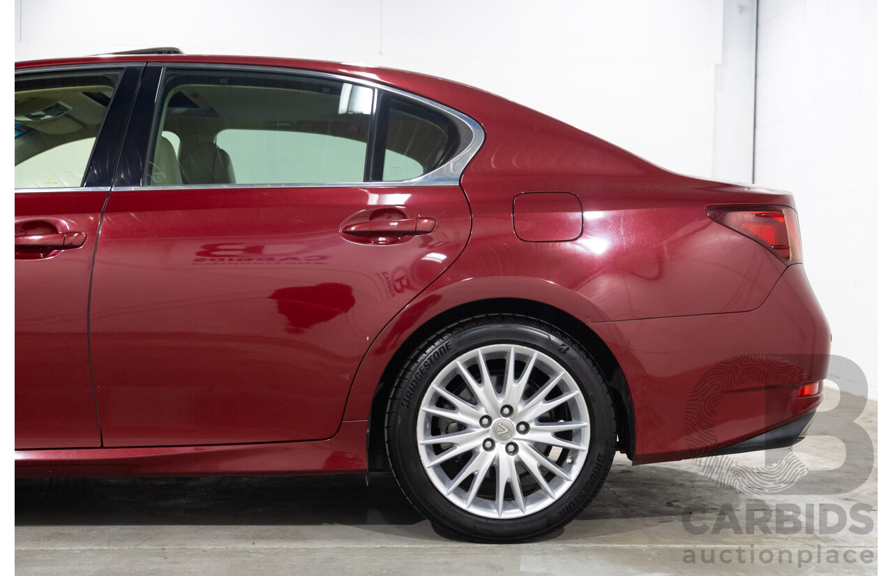 7/2012 Lexus Gs350 Luxury GRL10R 4d Sedan Riviera Red 3.5L