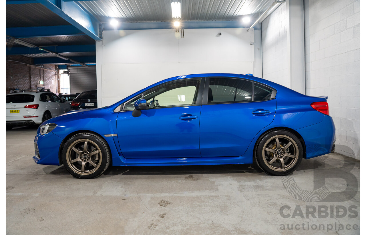 08/2015 Subaru WRX Premium (AWD) AWD MY16 4D Sedan Blue Turbo 2.0L